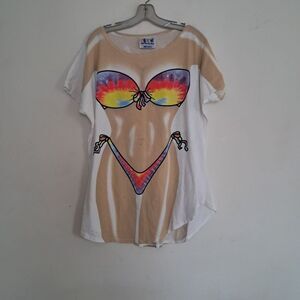 Vintage bikini T-shirt women’s one size My Bikini summer coverup swim summer